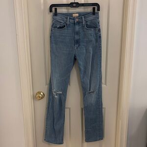 MOTHER High Rise Rider Skimp in “Dreamer” Medium Light Wash 26